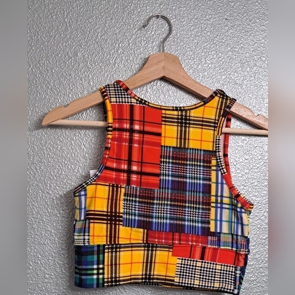 NWT 3 Piece Plaid Workout Set  Size M - Picture 4 of 11